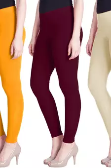 Lyra Multicolour Free Size Ankle Leggings