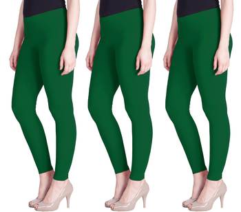 Lyra Pak.Green Free Size Ankle Leggings 1