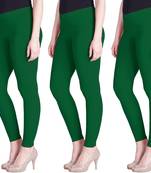 Lyra Pak.Green Free Size Ankle Leggings