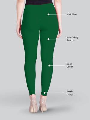 Lyra Pak.Green Free Size Ankle Leggings 2