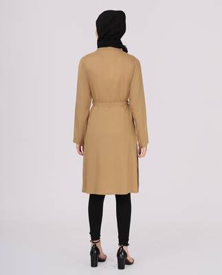 Brown
 plain viscose islamic-tunics 3