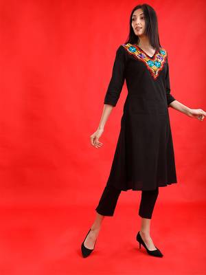 EMAYA cotton Kurti and Pant For Women 1