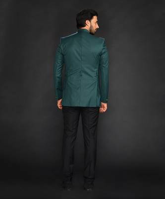 Embrelled Green Imported Velvet Bundgala Paired With Trousser 2
