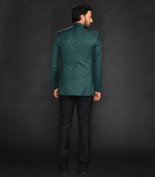 Embrelled Green Imported Velvet Bundgala Paired With Trousser