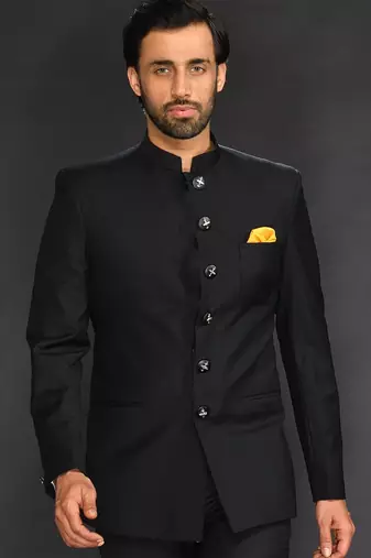 Embrelled Green Imported Velvet Bundgala Paired With Trousser