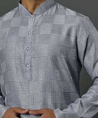 Water Sequencing Embroidered Kurta With Churidar 2