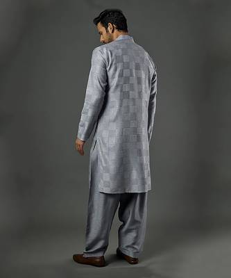 Water Sequencing Embroidered Kurta With Churidar 3