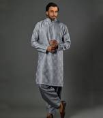 Water Sequencing Embroidered Kurta With Churidar