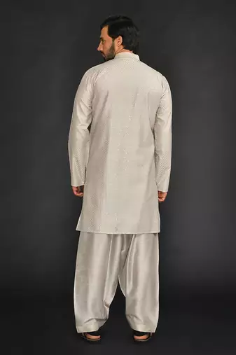 Embroidered Kurta With Churidar