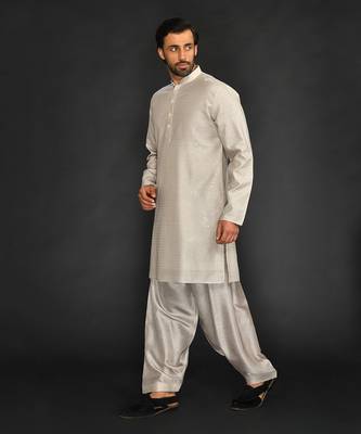 Embroidered Kurta With Churidar 4