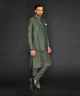 Bandgala With Kurta And Slim Pant 4