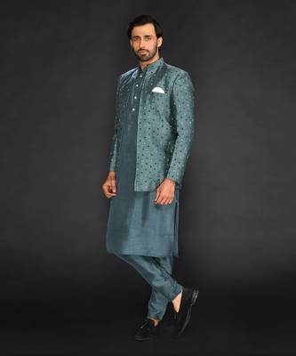 Bandgala With Kurta And Slim Pant 4