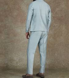 Herringbone Silk Blend Jacket With Trouser
