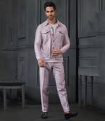 Herringbone Silk Blend Jacket With Trouser