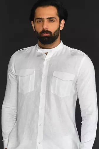 Front Open Short Pathani With Pant