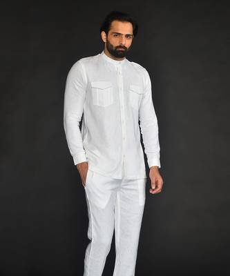 Front Open Short Pathani With Pant 4