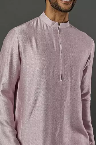 Silk Cotton Kurta With With Slim Pant