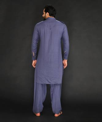 Pathani With Patiyala. Texturing On Pocket 2