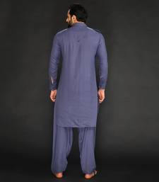 Pathani With Patiyala. Texturing On Pocket