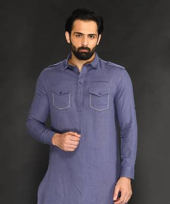Pathani With Patiyala. Texturing On Pocket 3