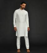 Silk Cotton Kurta With With Slim Pant