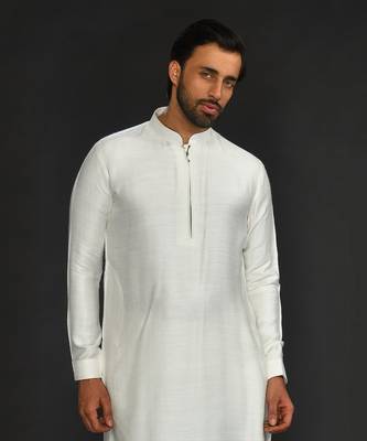Silk Cotton Kurta With With Slim Pant 3
