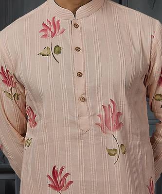 Pintex Brush Printed Kurta With Churidar 3