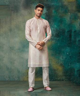 Geometric Patch Work Kurta With Churidar 1