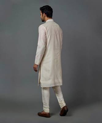 Geometric Patch Work Kurta With Churidar 2