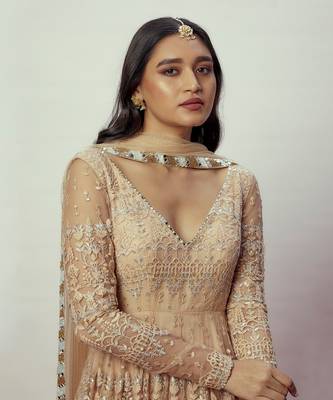 Rose Gold Anarkali Set 4