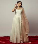 Porcelain Anarkali Gown Set