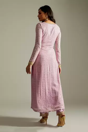 Lilac Kurta Pants Set
