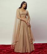 Rose Gold Sequin Lehenga Set