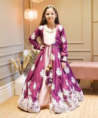 Pink One Piece With Wine Jacket 1