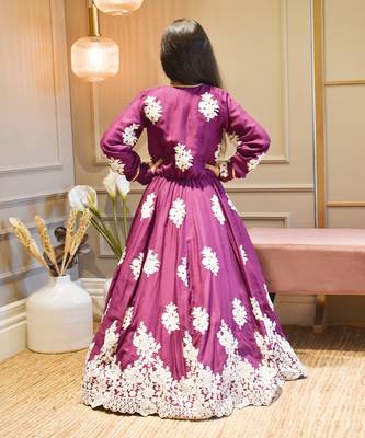 Pink One Piece With Wine Jacket 2