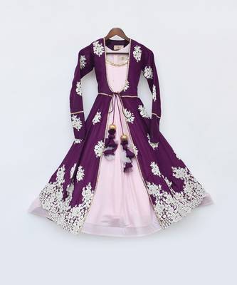 Pink One Piece With Wine Jacket 4