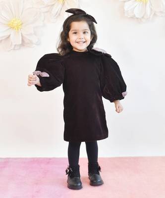 Brown Velvet Dress 2