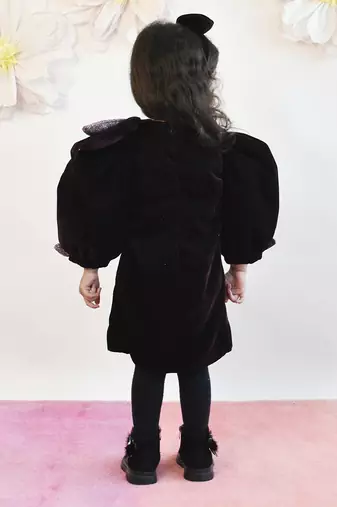 Brown Velvet Dress