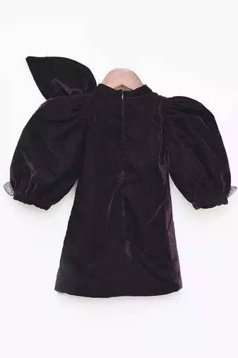 Brown Velvet Dress