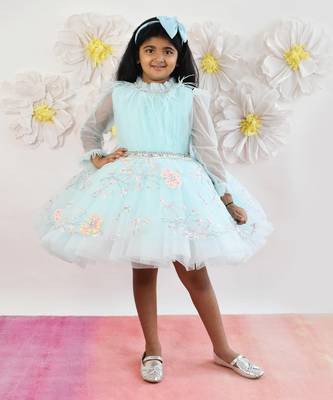 Aqua Blue Frock 1