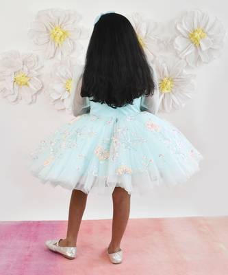 Aqua Blue Frock 2