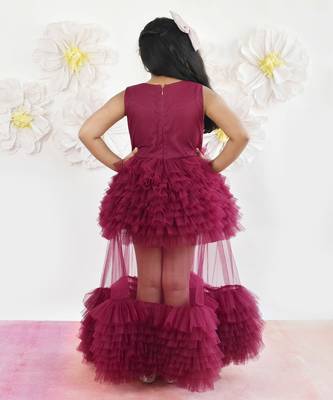 Wine Net Gown 2