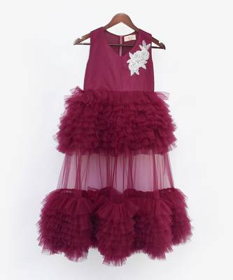 Wine Net Gown 3