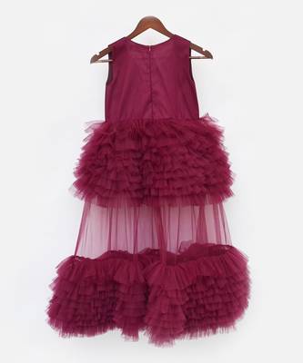 Wine Net Gown 4