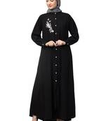 Nazneen Front Open with Embroidery Casual Abaya
