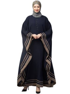 Nazneen Contrast Banding Kaftan 1