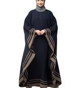 Nazneen Contrast Banding Kaftan