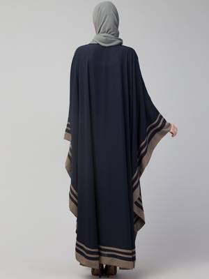 Nazneen Contrast Banding Kaftan 2