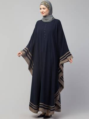 Nazneen Contrast Banding Kaftan 4
