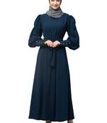 Nazneen Long Cuff Gathered Puffed Sleeve with Bet A line Abaya